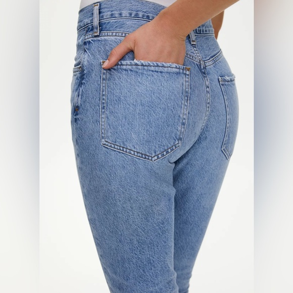 AGOLDE Riley High Rise Straight Crop in
Blur from Revolve - Picture 3 of 12